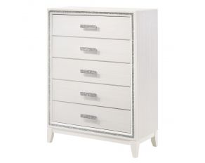 Haiden 5 Drawer Chest in White