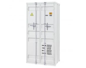 Cargo Double Door Wardrobe in White Finish