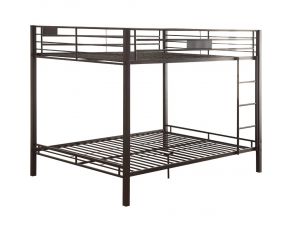 Kaleb Queen over Queen Bunk Bed in Sandy Black