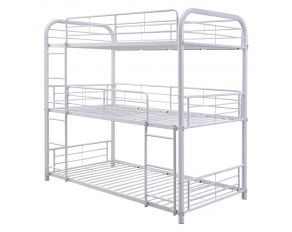 Cairo Full Triple Bunk Bed in White