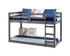 Gaston Twin over Twin Loft Bed in Gray