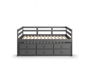 Darcie Captain Bed in Gray Finish