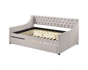 Lianna Full Daybed with Twin Trundle in Fog