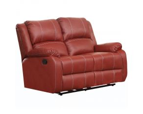 Zuriel Loveseat with Reclining Mechanism in Red