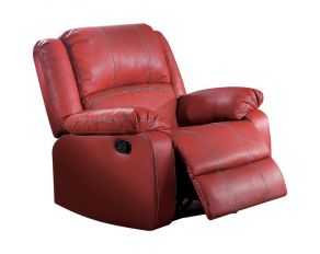 Zuriel Rocker Recliner in Red