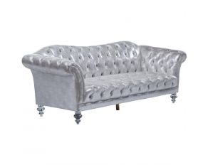 Dixie Sofa in Metallic Silver