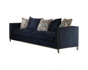 Phaedra Sofa in Blue Fabric