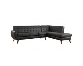 Essick II Sectional Sofa in Black