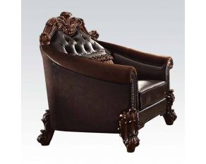 Vendome II Chair with Pillow in Two Tone Dark Brown and Cherry