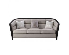 Zemocryss High Shelter Arm Sofa in Beige Fabric