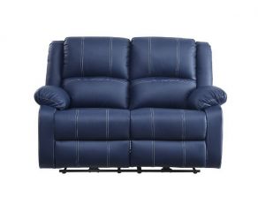 Zuriel Power Motion Loveseat Recliner in Blue