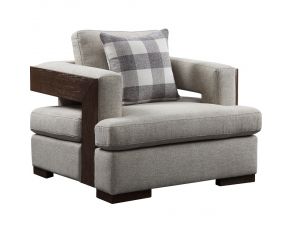 Niamey Chair with Pillow in Walnut