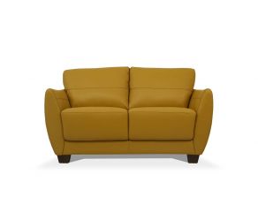 Valeria Loveseat in Mustard Leather