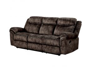 Zubaida Reclining Sofa in Two Tone Chocolate