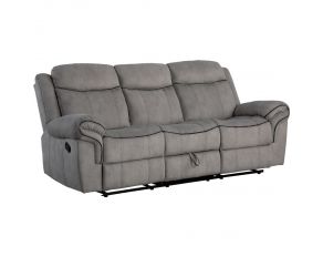 Zubaida Reclining Sofa in Two Tone Gray