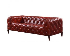 Orsin Sofa in Merlot Finish