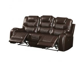 Braylon Motion Sofa in Brown