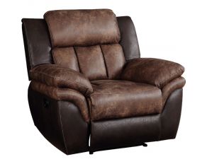 Jaylen Recliner in Toffee and Espresso