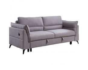 Helaine Futon Sleeper Sofa in Gray