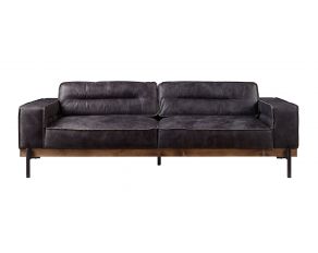 Silchester Sofa in Antique Ebony Top Grain Leather