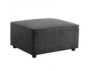 Silvester Ottoman in Gray Fabric