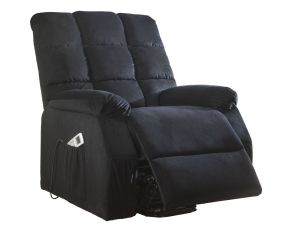 Ipompea Recliner with Power Lift and Massage in Black