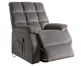 Ipompea Recliner with Power Lift and Massage in Gray