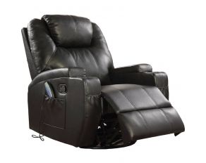 Waterlily Rocker Recliner in Black PU