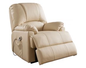 Ixora Recliner with Power Lift and Massage in Beige