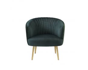 Sigurd Accent Chair in Green and Gold