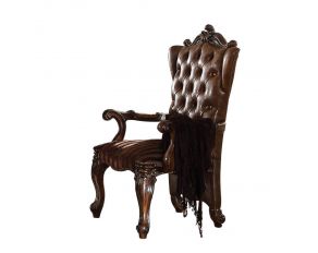 Versailles Set of 2 Arm Chairs in Two Tone Light Brown and Cherry Oak