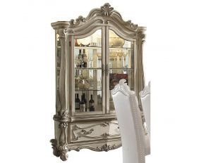 Versailles Curio Cabinet in Bone White