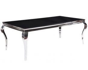 Fabiola Rectangular Dining Table in Black