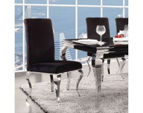 Fabiola Set of 2 Sides Chairs in Black