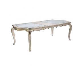 Esteban Rectangular Dining Table in Antique Champagne