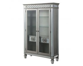 Varian Mirrored Curio in Antique Platinum