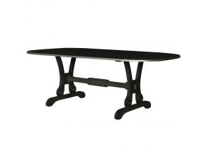 House Beatrice Dining Table in Charcoal Finish