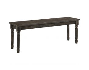 Claudia II Dining Bench in Weathered Gray