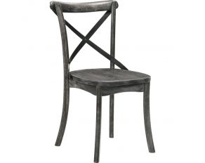 Kendric Set of 2 Sides Chairs in Rustic Gray