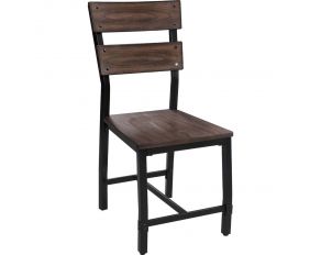 Mariatu Set of 2 Sides Chairs in Oak and Black