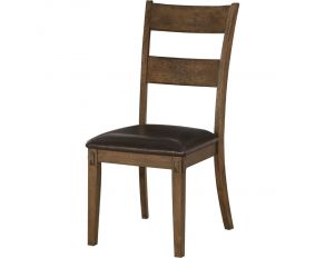 Nabirye Set of 2 Sides Chairs in Dark Oak