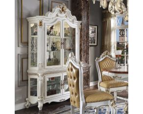 Picardy Curio Cabinet in Antique Pearl