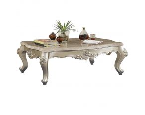 Bently Coffee Table with Marble Top in Champagne