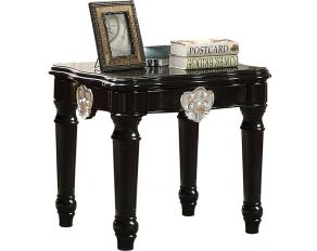 Ernestine Square End Table in Black