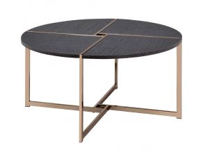 Bromia Coffee Table in Black and Champagne