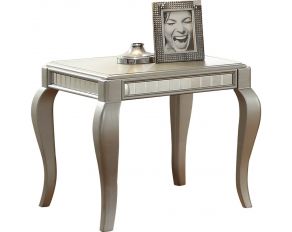 Francesca Square End Table in Champagne