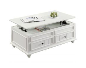 Natesa Coffee Table with Lift Top in White Washed