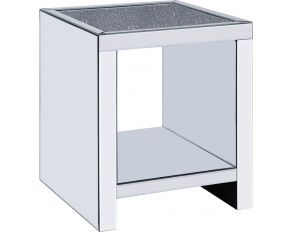 Malish End Table in Mirrored Finish