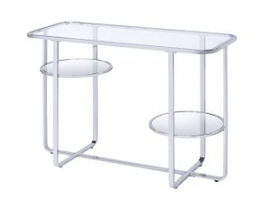 Hollo Accent Sofa Table in Chrome