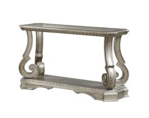 Northville Rectangular Sofa Table in Antique Silver